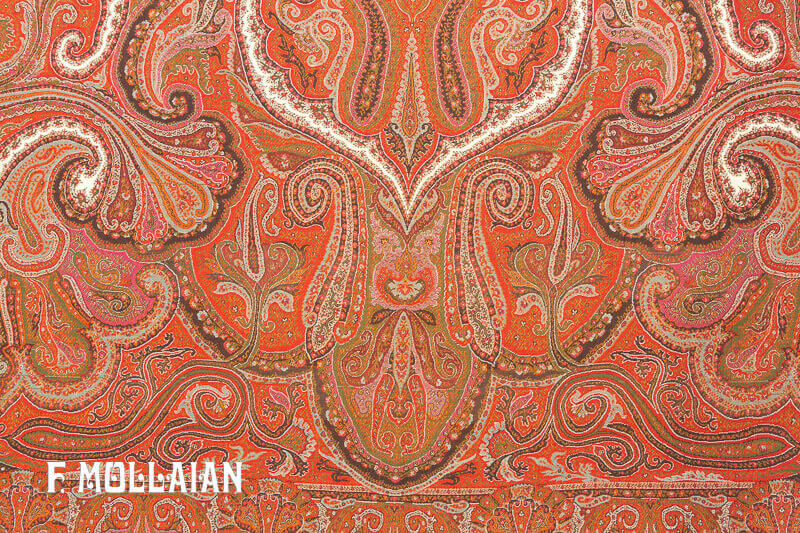 Antique persian Kerman Textile n°:29619340